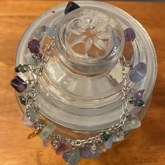 NEW Fluorite crystals bracelet - Picture 3 of 6